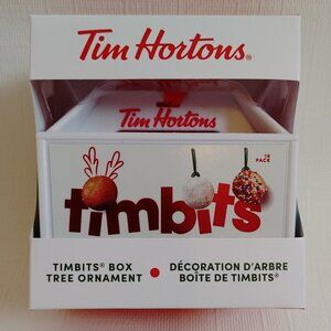 2020 NWT Tim Hortons Timbits White Box Christmas Tree Ornament